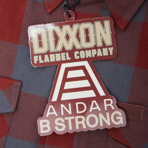 DIXXON x Andar Collab The B STRONG Limited Edition Men's Flannel Shirt 4XL - Picture 4 of 12